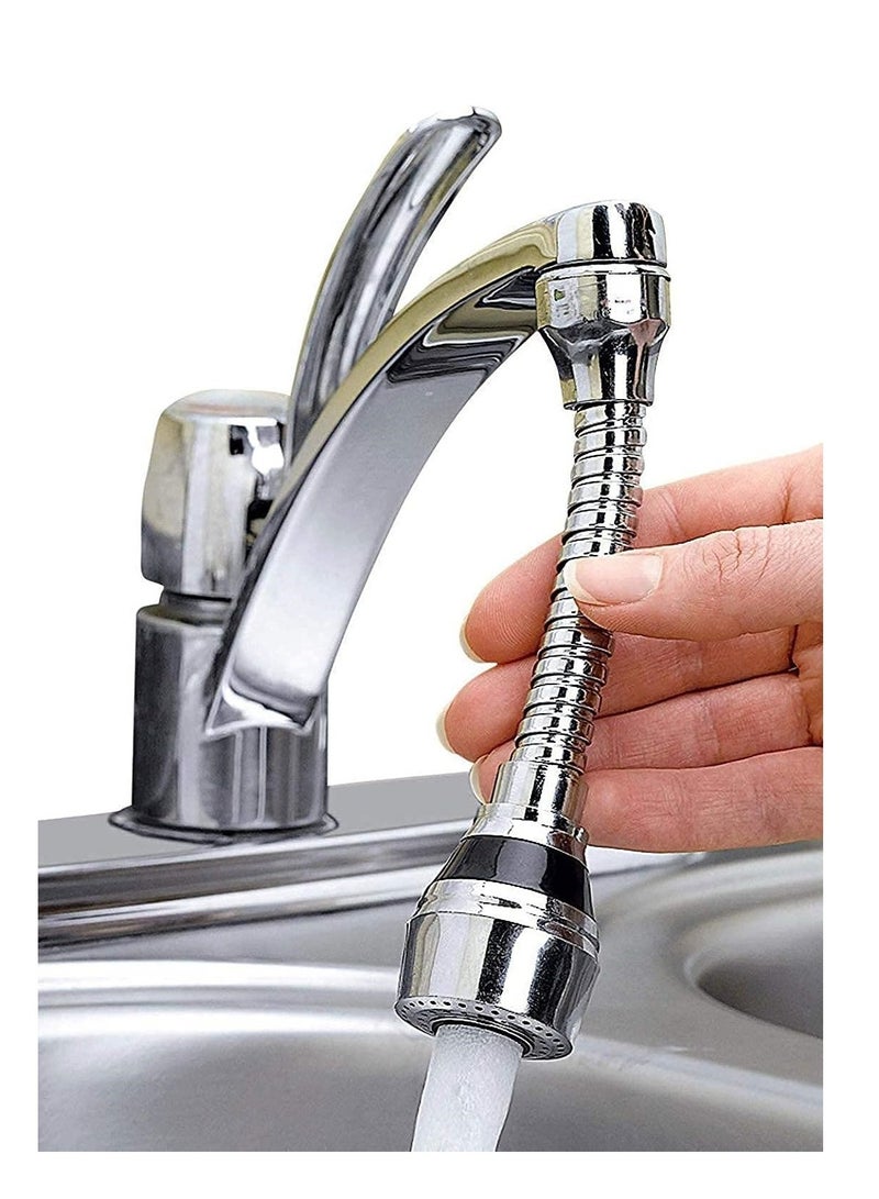 Flexible Faucet Sprayer Silver - Image 1