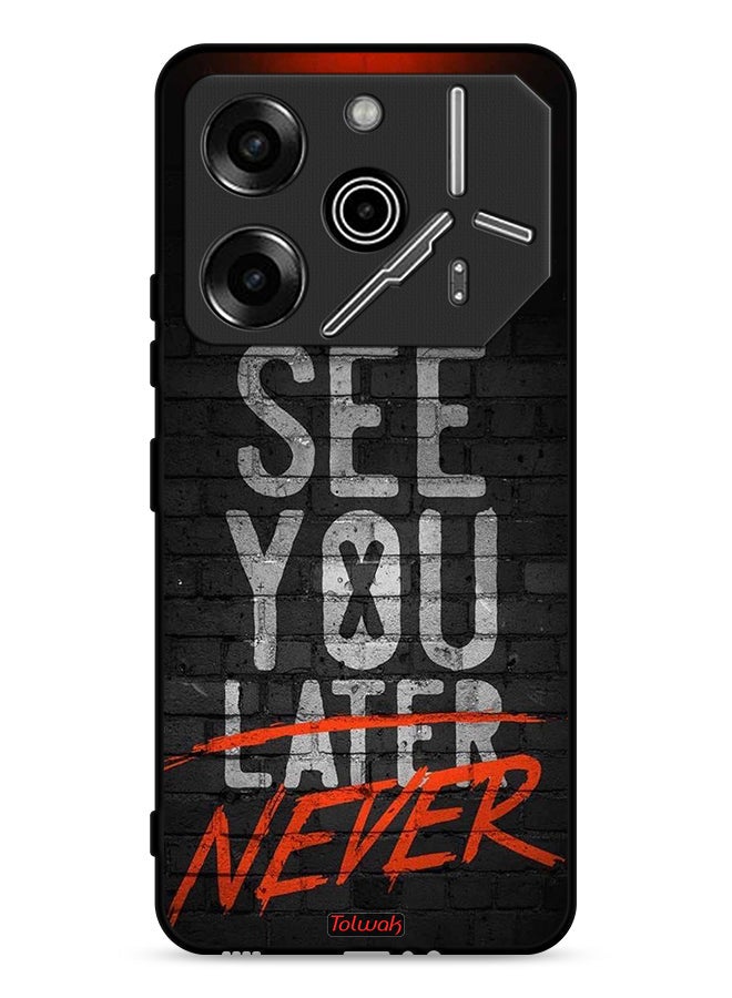 Tolwak Tecno Pova 6 Pro 5G Protective Case Cover See You Never - Image 1