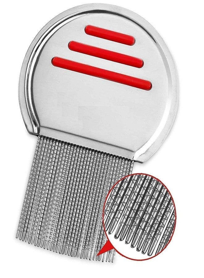 Aasakt 2 Pieces Lice Comb For Women And Kids Stainless Steel Lice Egg Nit Lice Egg Removal Comb - Image 2
