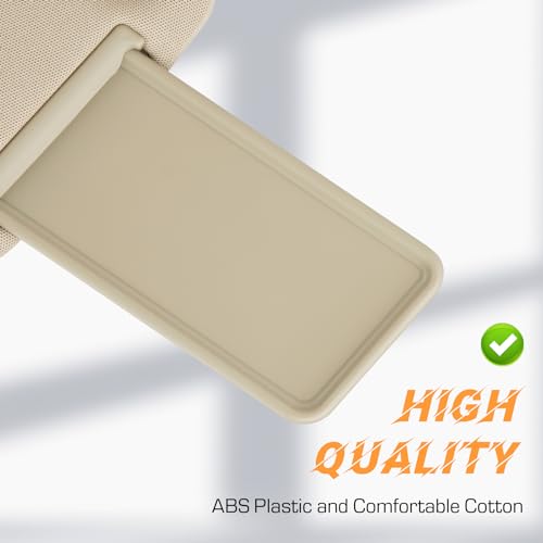 ILONPA Beige Passenger Right Side Sun Visor Replacement Compatible with 2010-2023 Toyota 4RUNNER Replace 74310-35B00-E1 - Image 5