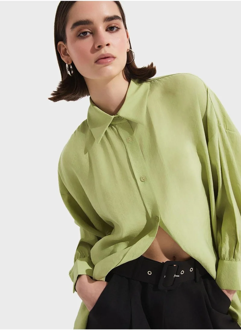 جون Tensel  Button Down Shirt