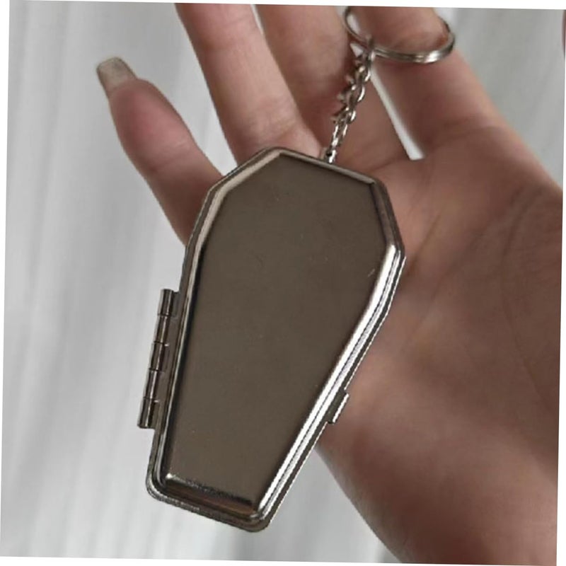 Coffin Shaped Portable Metal Ashtray Keychain For Travel Smokers Lightweight - Image 4