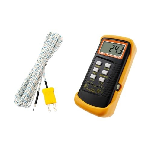 Xnrtop 3 Pcs K Type Temperature Sensor Thermocouple Probe Copper Wire 5 Meter 16.4Ft - Image 2