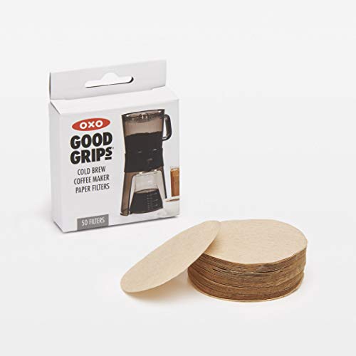 OXO Good Grips Cold Brew Coffee Maker Replacement Paper Filters, Brown, 50 Per Box - Image 5