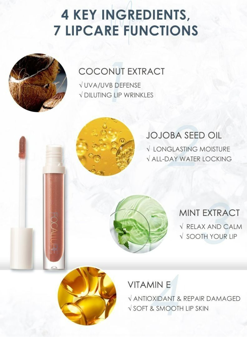 FOCALLURE Plumpmax High Shine Lip Goss #14 Fire Agate - Image 2