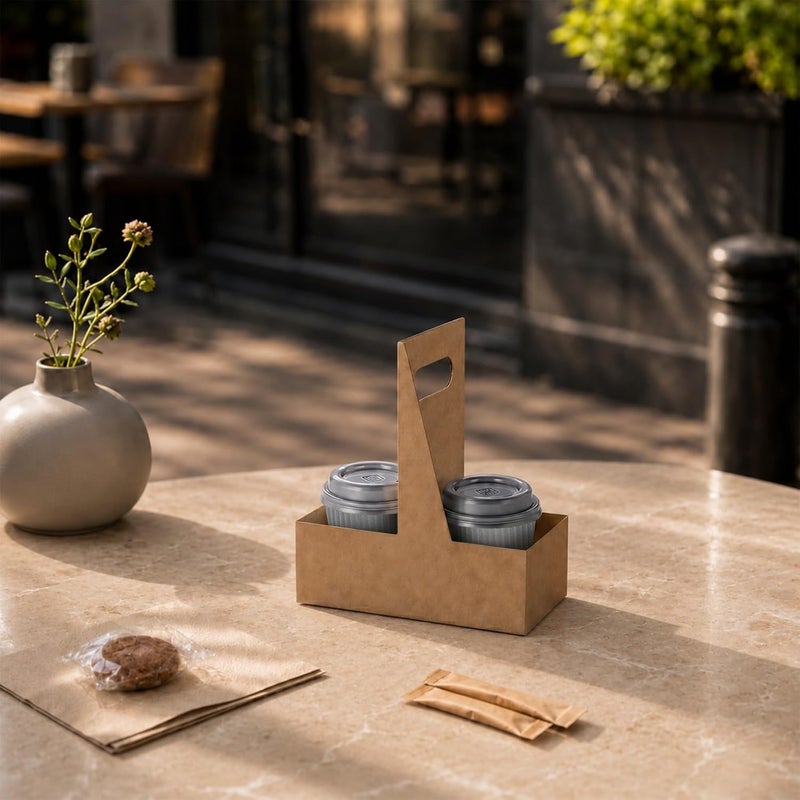 Restaurantware 4 Ounce Paper Coffee Cups 25 Ripple Disposable Paper Cups - Leakproof Recyclable Gray Paper Hot Cups Insulated Matching Lids Sold Separately - Image 3
