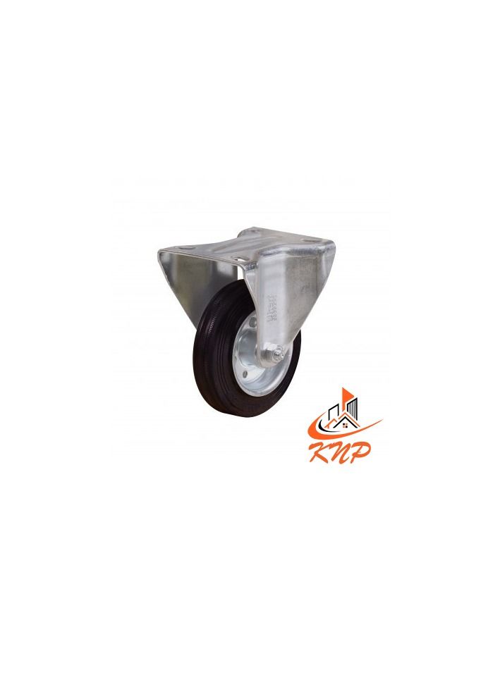 KNP Caster Wheel Rubber 6" Fixed - Image 1