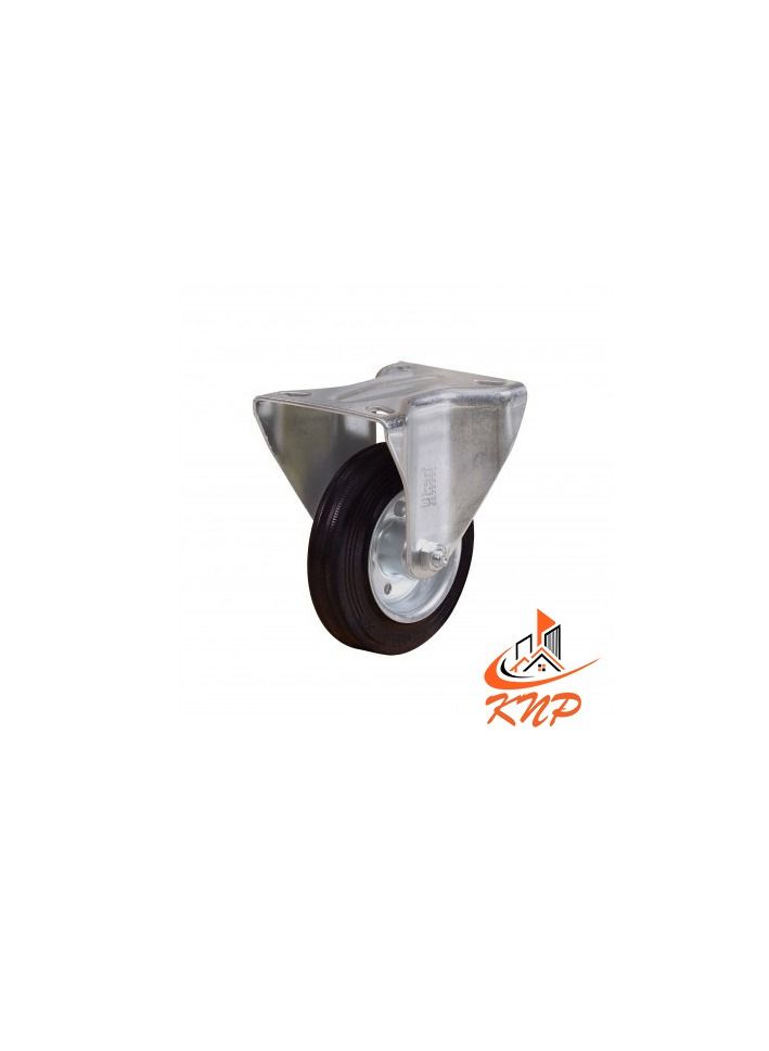 KNP Caster Wheel Rubber 6" Fixed - Image 2