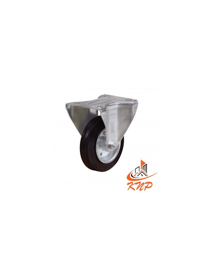KNP Caster Wheel Rubber 6" Fixed - Image 3