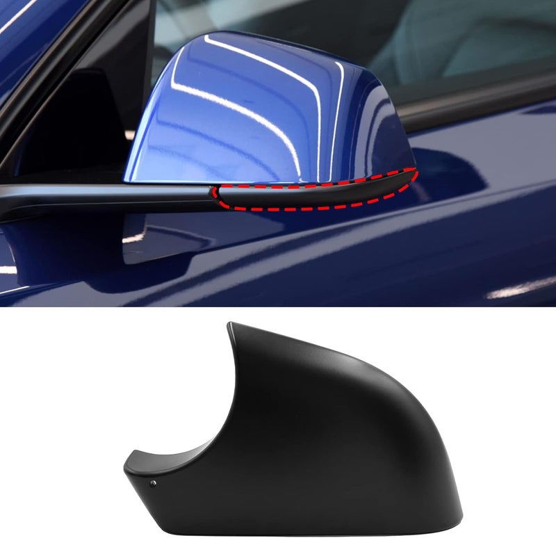 Jaronx Compatible with Tesla Model Y Mirror Lower Cover 2018-2024,Left Drive Side Rearview Mirror Base Cover Trim, Side Mirror Bottom Cover Replacement for Tesla Model Y Wing Mirror Repair(Left) Field test upgraded craftsmanship - Image 1