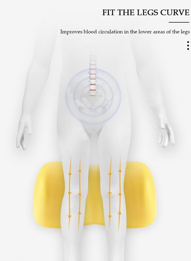 DUNISO Memory Foam Knee Pillow,Knee Pillow Leg Elevation Wedge Pillow,Leg Pillows for Sleeping,Elevation Pillow for Relieve Sciatica, Back, Knee, Joint and Pregnancy Pain - Image 4