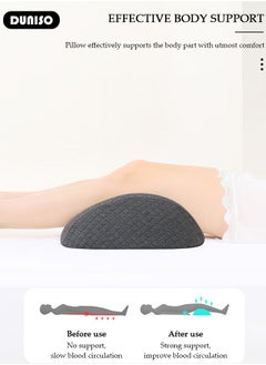 DUNISO Memory Foam Knee Pillow,Knee Pillow Leg Elevation Wedge Pillow,Leg Pillows for Sleeping,Elevation Pillow for Relieve Sciatica, Back, Knee, Joint and Pregnancy Pain  - Image 2
