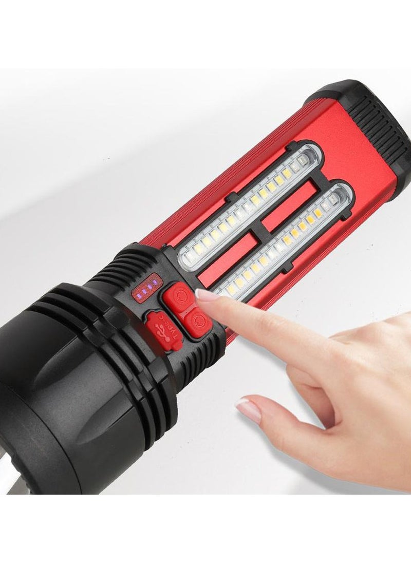 Crony W5121A Solar Energy Flashlight for Home Type-C Rechargeable Strong Light P50 Super Bright Flashlight Super Battery Life  - Image 2