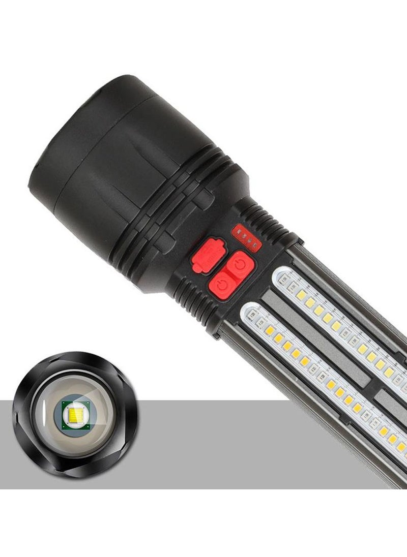 Crony - W5121A Solar Energy Flashlight for Home Type-C Rechargeable Strong Light P50 Super Bright Flashlight Super Battery Life - Image 1