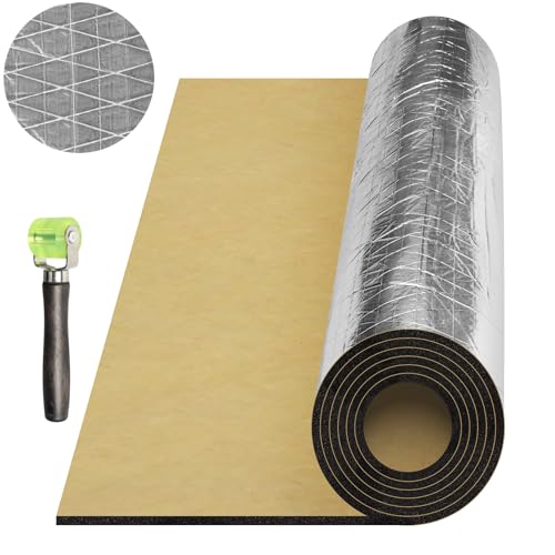 Storystore 197 5 mm mil 1098 sqft Sound Insulation Car Heat and Sound Deadening 39W x 40L x 316T Insulation Mat Car Sound Deadening Mat Sound Deading Material for Cars - Image 1