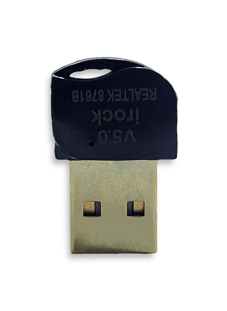 irock Bluetooth 5.0 USB Dongle Adapter, USB Mini Bluetooth 5.0 USB Adapter Supports Windows 7 / 8 / 10, for Desktop, Laptop, Mouse, Keyboard, Printers, Headsets, Speakers  - Image 3
