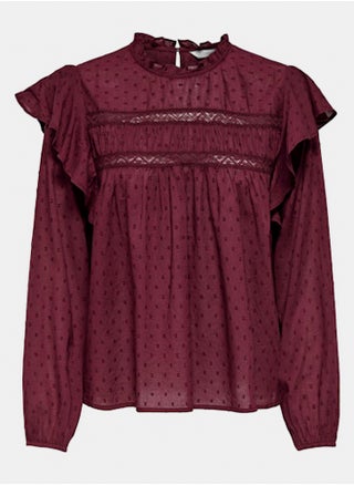 ONLY Womens Katti Longsleeve Dobby Top - pzsku/Z2018152FC7028FF81F52Z/45/1741083123/652ee969-c8cd-449e-9414-5fdbce2d3ecc