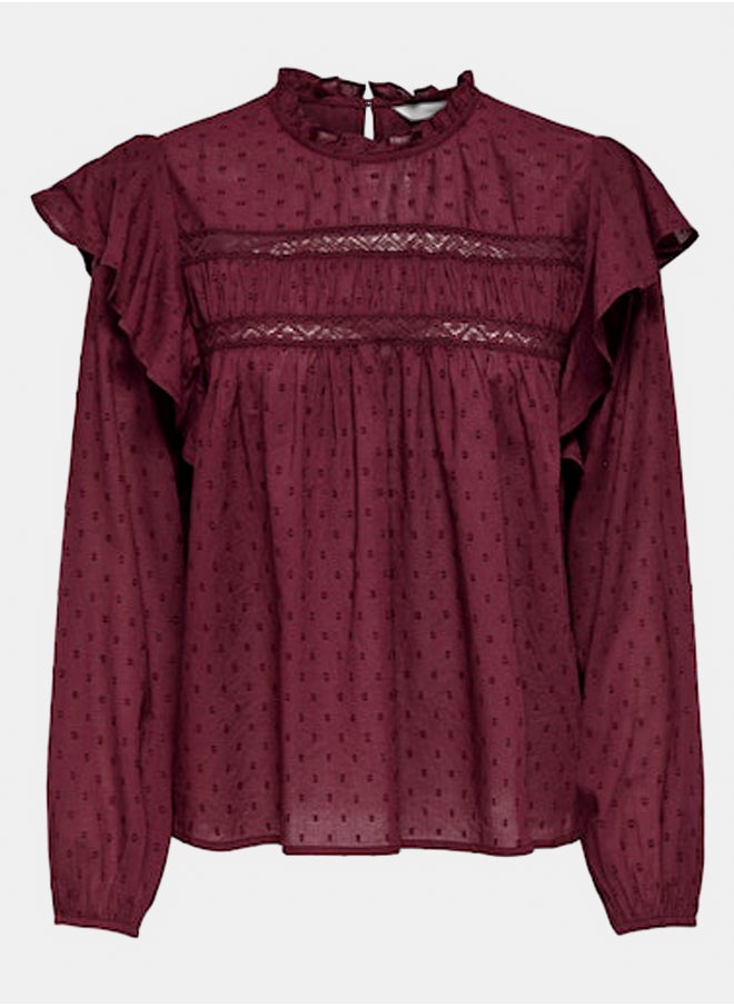 ONLY Onlkatti L/S Dobby Top Wvn Noos  - Image 1