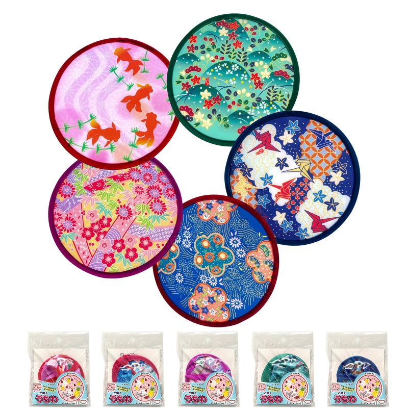 VANVENE 5 Pack Japanese Foldable FanFolding Hand FanCollapsible Hanheld Fans for Wedding Party Favors Decorations Portable