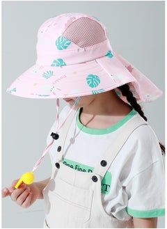 Gerenic Children's Whistle Fisherman Hat Sun Protection Neck Protection Children's Hat Beach Hat Anti-ultraviolet Sun Hat  - Image 5