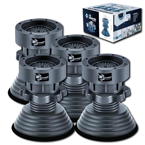 ORBON Extreme Load Anti Vibration Pads for Washing Machine | Washing Machine Vibration Stopper Rubber Legs Set of 4 | Anti Skid Stand Bushes for Front Load & Top Load | Shock Absorber Foot Pads (4 Pc) - Image 1
