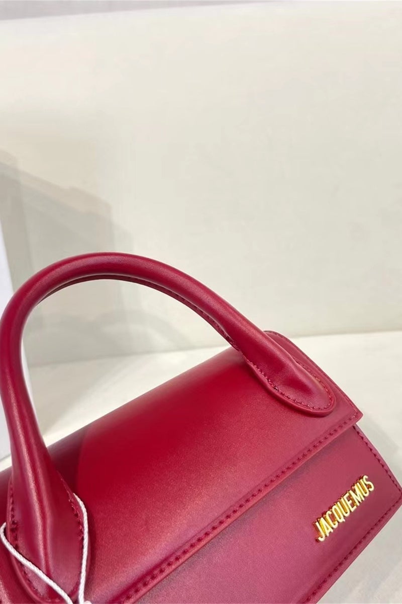 JACQUEMUS Le Chiquito Long Handbag Tote Bag Leather Flap Long With Crossbody Strap - Image 5