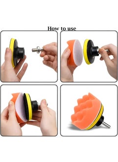 Gopinath Autolink Gopinath Autolink Polishing Pads Sponge and Woolen Polishing Waxing Pads Kits3Inch Buffing Pad11 PCS Polishing Pads Kit Car Foam for Sanding and Polishing  - Image 4
