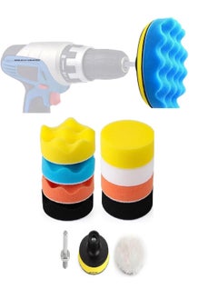 Gopinath Autolink Gopinath Autolink Polishing Pads Sponge and Woolen Polishing Waxing Pads Kits3Inch Buffing Pad11 PCS Polishing Pads Kit Car Foam for Sanding and Polishing  - Image 1