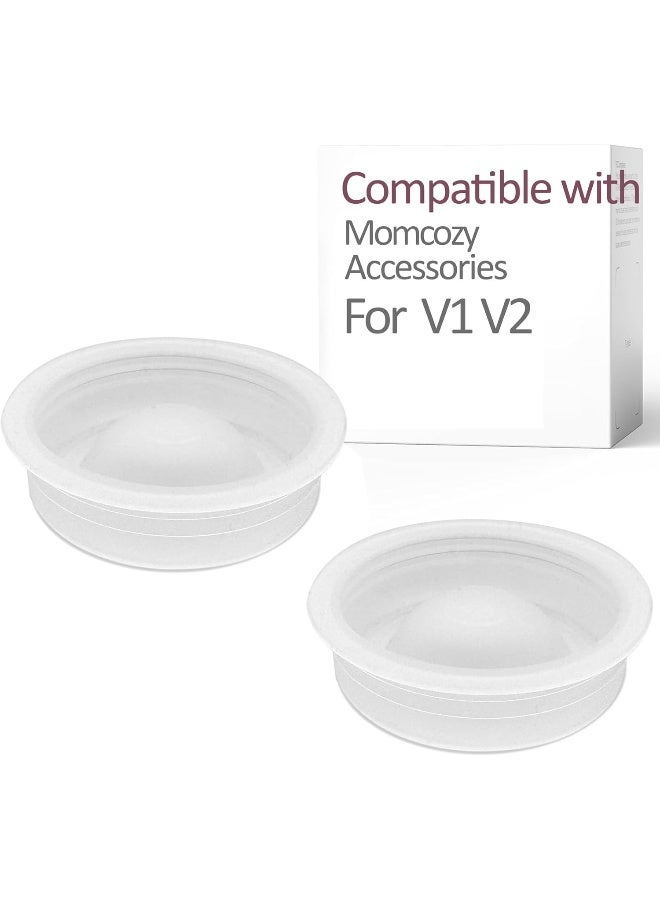Durceler Replacement 2 Piece Silicone Membrane/Diaphragm Compatible with Momcozy V1 / V2 Wearable Breast Pump - Image 1