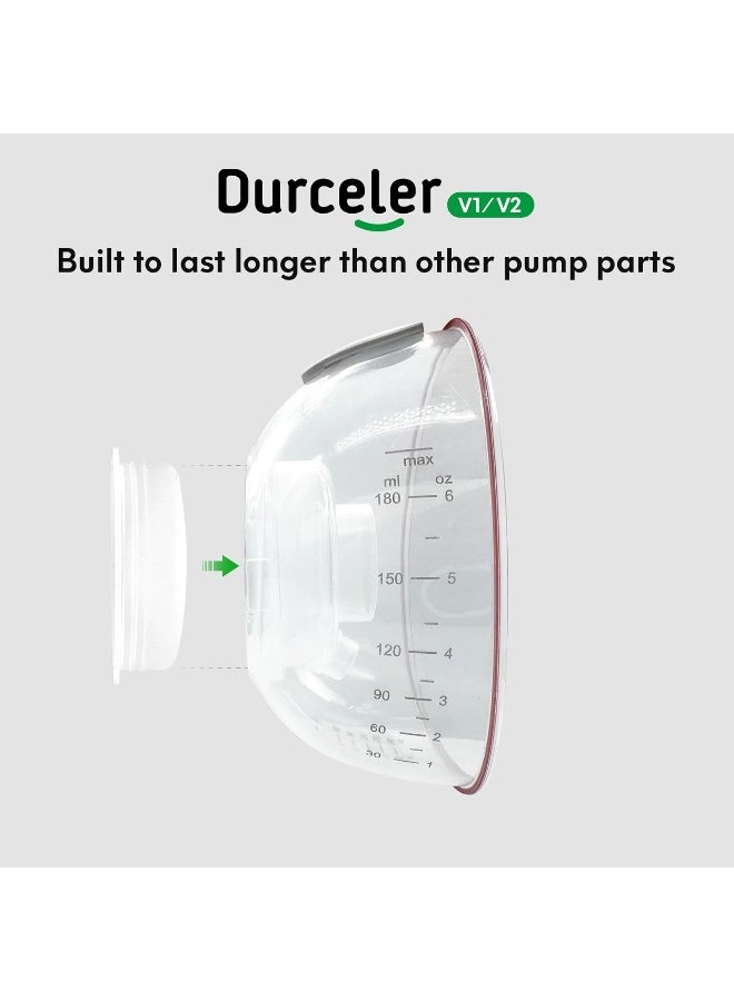 Durceler Replacement 2 Piece Silicone Membrane/Diaphragm Compatible with Momcozy V1 / V2 Wearable Breast Pump - Image 5
