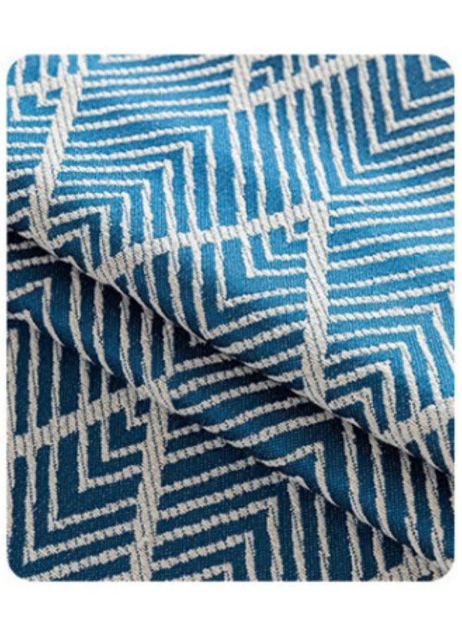 WAOKN Linen Coffee Tablecloth, Rectangular Table Cloth Tablecloth Rustic Farmhouse Coffee Table Cover Striped Coffee Tablecloth Washer Dryer Fridge Top Dust Cover - 50x150 cm  - Image 3