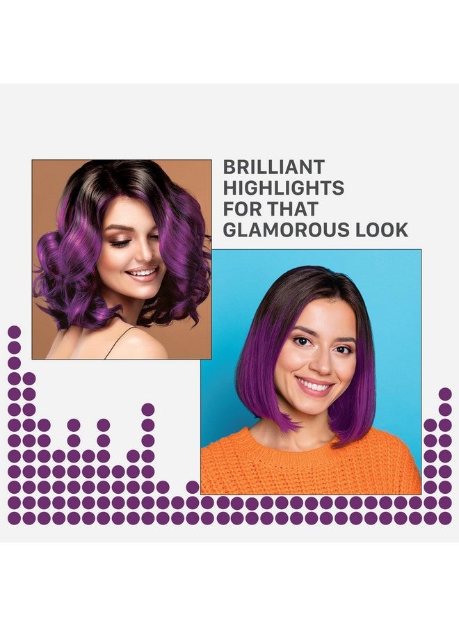 Streax Hair Colour Highlight Kit | Purple Hair Colour, Plum Purple - Pack Of 1 I Enriched With Walnut & Argan Oil I Hair Colour For Women | Rich, Vibrant, Easy To Use, Diy Application - Image 2