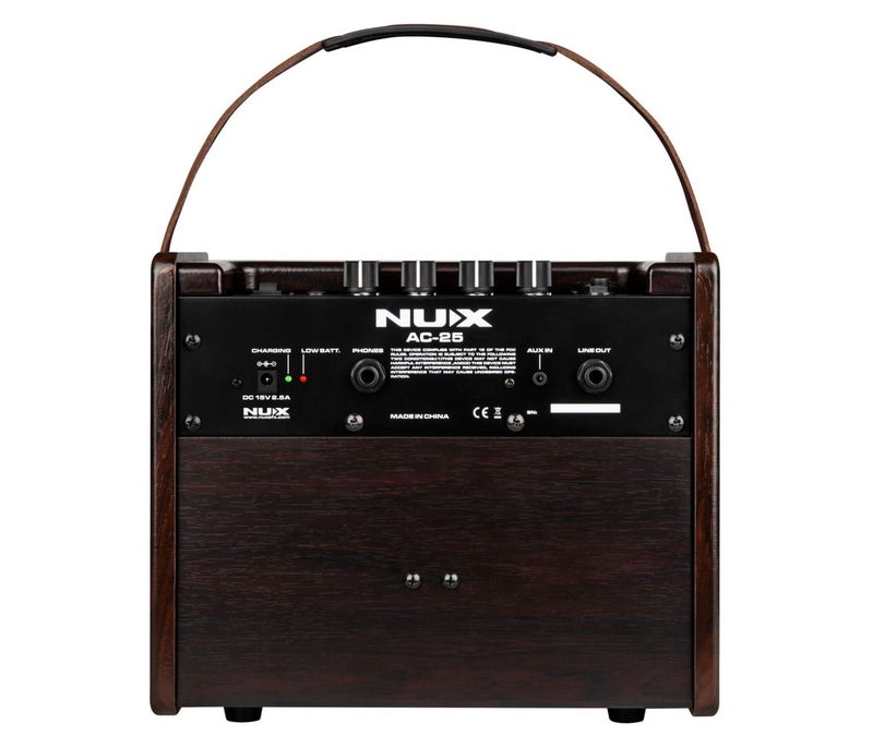 NUX مضخم صوت أكوستيك محمول NUX AC-25 يعمل بالبطارية - 2 قنوات - Image 5