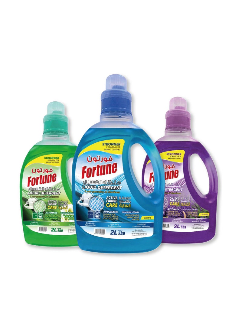 Fortune Fortune Laundry Liquid Detergent Lavender Orignal & Jasmine 2 Litre (PACK OF 3)  - Image 2