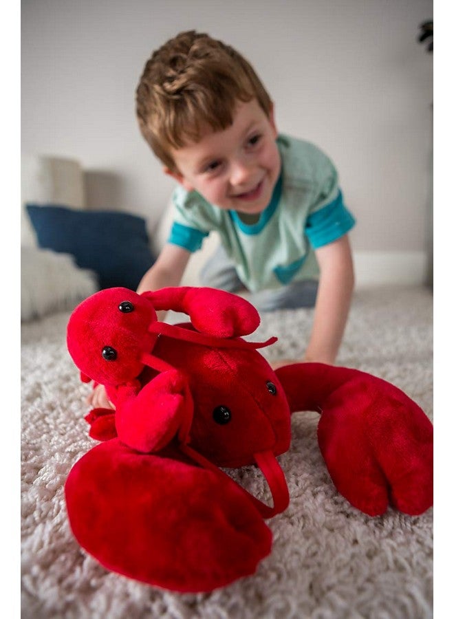 Mary Meyer Stuffed Animal Soft Toy, Lobbie Lobster, 10-Inches, Red , Black - Image 2