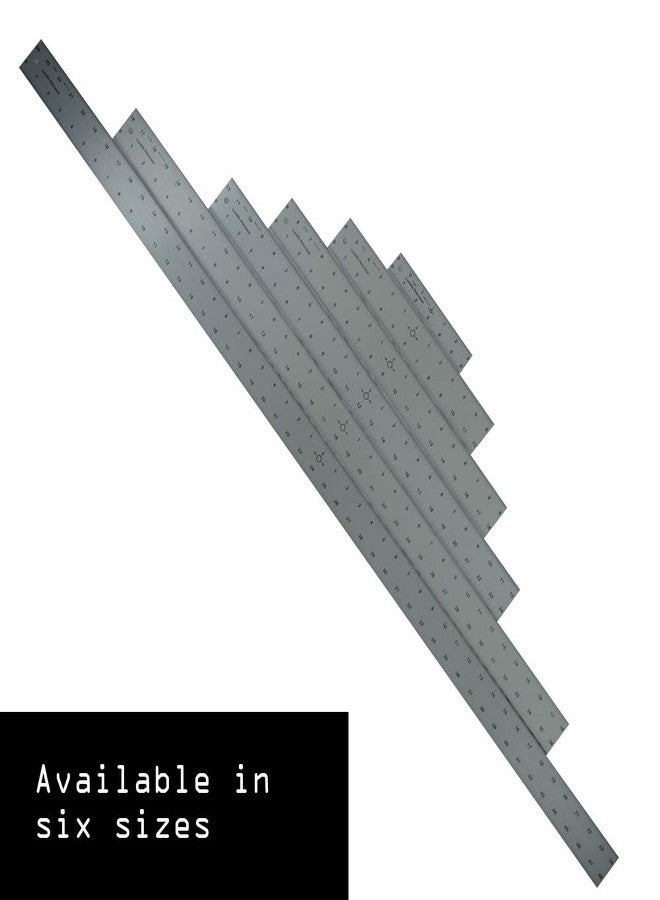Ludwig Precision 12" Center-Finding Aluminum Straight Edge, 81212 - Image 5