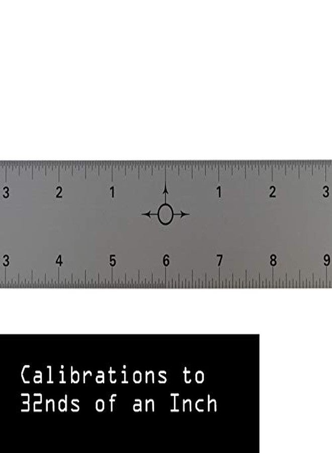 Ludwig Precision 12" Center-Finding Aluminum Straight Edge, 81212 - Image 4