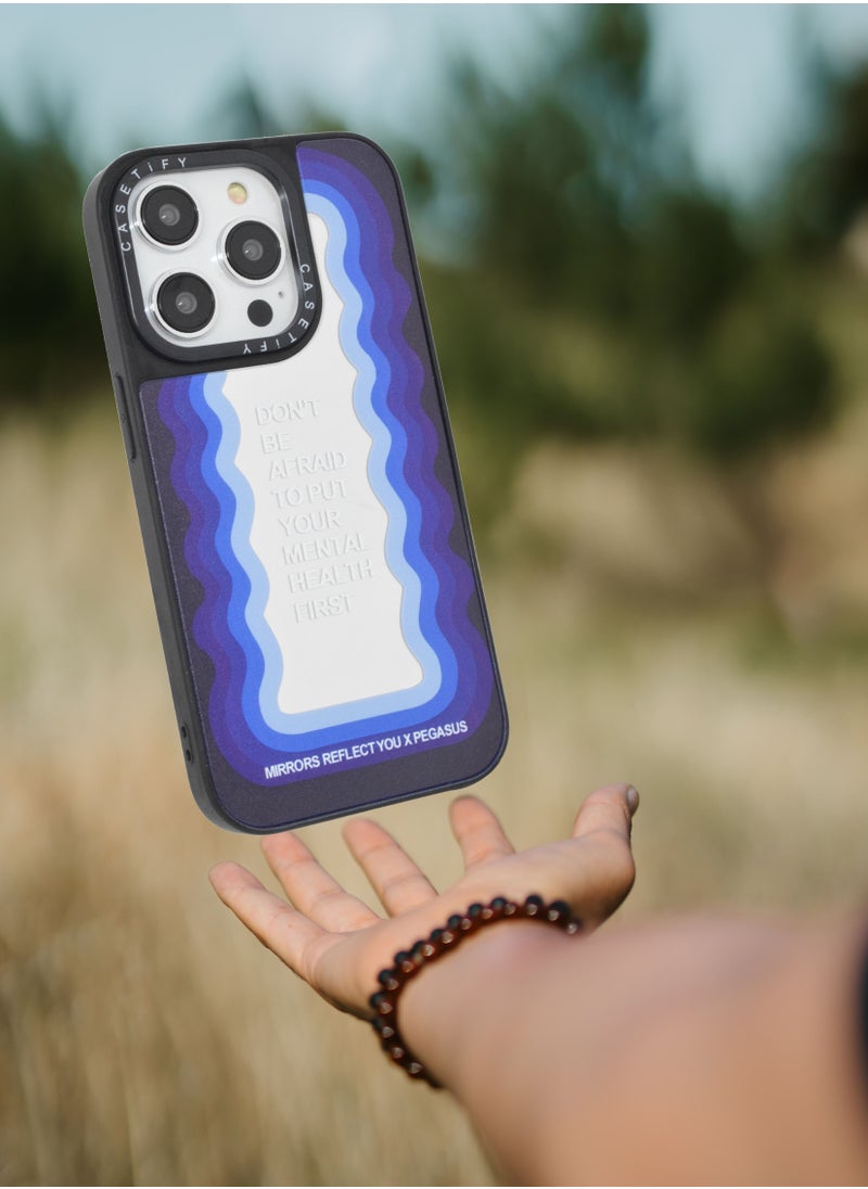 Casetify - iPhone 14 Pro Cover Luxury Plating Embossed Hard Phone Case Tempered Glass Back Cover - Image 1