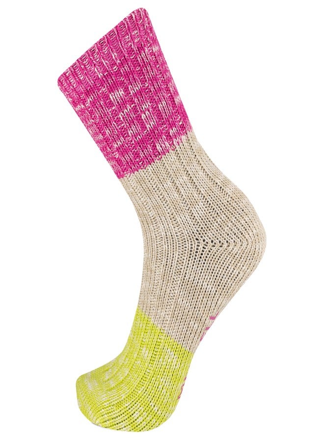 ميريل جوارب ميريل هيريتدج كامب الصوفية للرجال والنساء - زوج واحد - شعار مطبوع بتقنية النقل الحراري وخاصية امتصاص الرطوبة، لون وردي، مقاس صغير-متوسط - Image 1