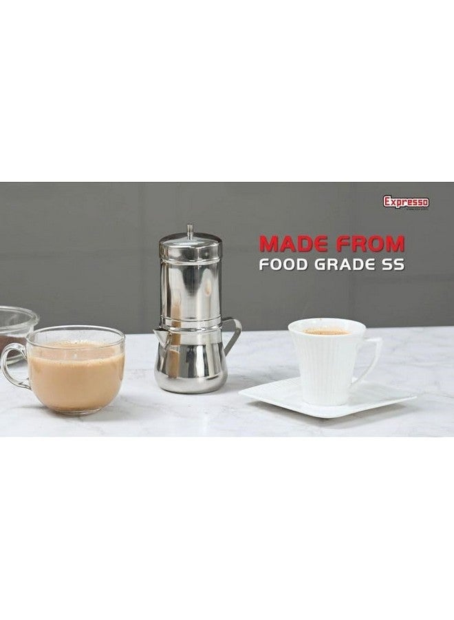 Expresso Stainless Steel South Indian Filter Coffee Maker, Tea Pot/Coffee Kettle (200 Ml) - Image 5
