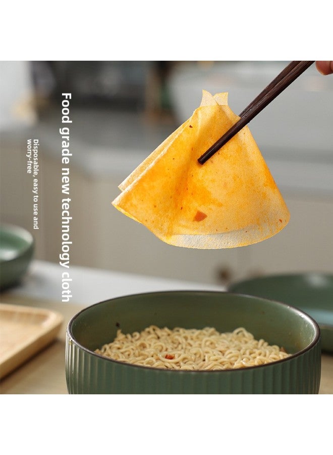 Food Grade Oil-absorbing Paper Food Special Soup Stew Fried Soup Oil Filter Paper Film Kitchen Soup Baking Paper-Specifications:20cm Diameter, 12 Pieces (Japanese Self-sealing) - Image 4