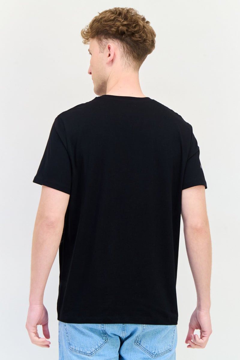 Celio تي شيرتات قصيرة الأكمام للرجال بتصميم جرافيكي، أسود - Image 3