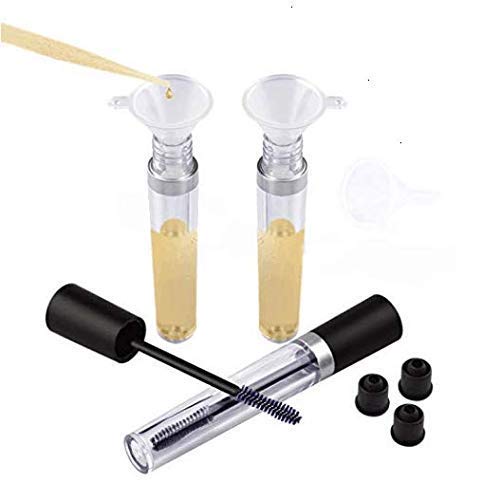 DNHCLL 2 PCS 8 mL Empty Mascara Tubes With Eyelash Wand, Rubber Inserts and Funnels for Castor Oil, Ideal Kit for DIY Cosmetics - Image 5