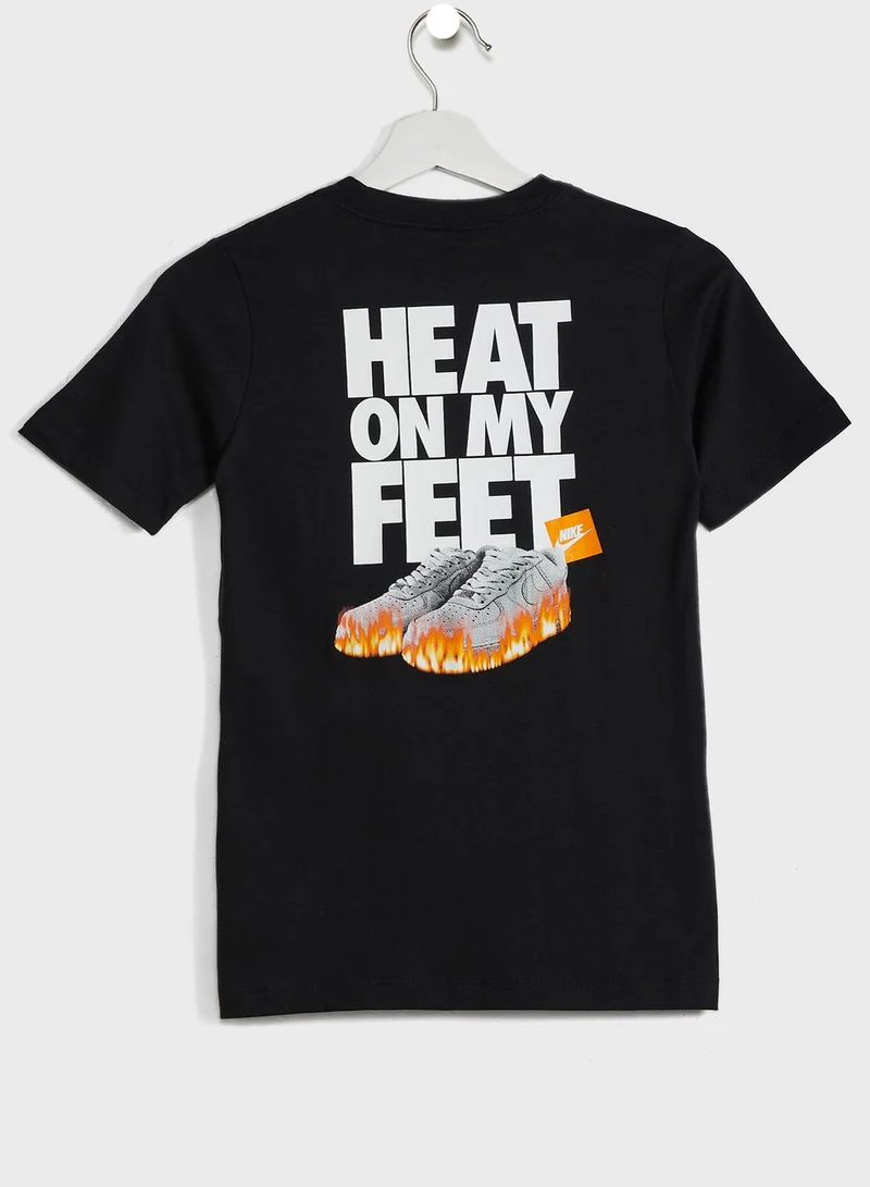 Nike Youth Nsw Heat On Feet T-Shirt
