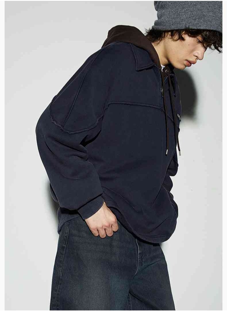 H and M - HM New Stand Up Collar High Neck Loose Long Sleeved Pullover Top - Image 1