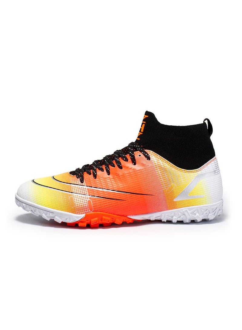 Loquat High-Top Male Football Shoes Orange/Yellow  - Image 1