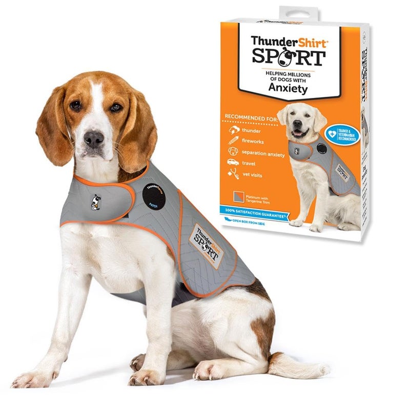 ThunderShirt for Dogs, Medium, Platinum Sport - Dog Anxiety Relief Calming Vest - Image 1