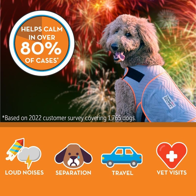 ThunderShirt for Dogs, Medium, Platinum Sport - Dog Anxiety Relief Calming Vest - Image 4