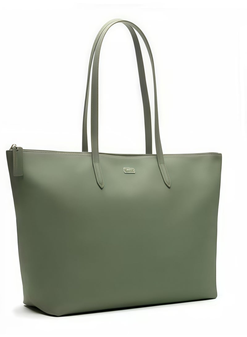 Lacoste Women's L12.12 Concept Fashion Versatile Large Capacity Zipper Handbag Single Shoulder Bag Tote Bag Camera Bag Large - Image 2