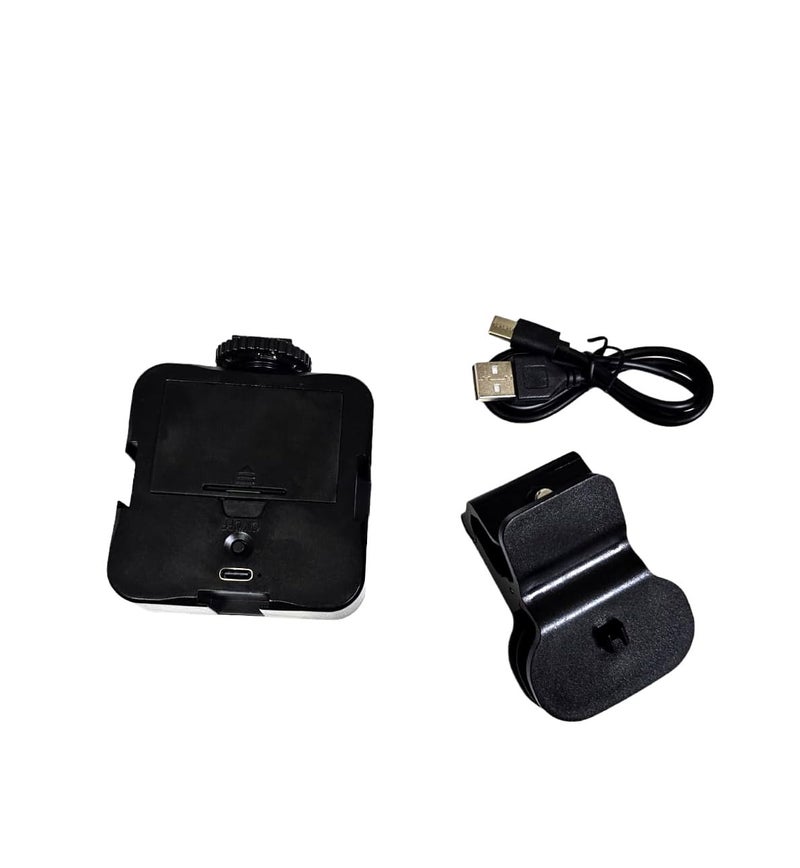 SHOPEE إضاءة كاميرا فيديو LED محمولة مع مشبك ملون للتصوير الفوتوغرافي مع بطارية AAA، 3 حذاء بارد، إضاءة مؤتمرات الفيديو متوافقة مع الكاميرا وعصا السيلفي والحامل المحمول والهاتف المحمول (3 أوضاع) - Image 3